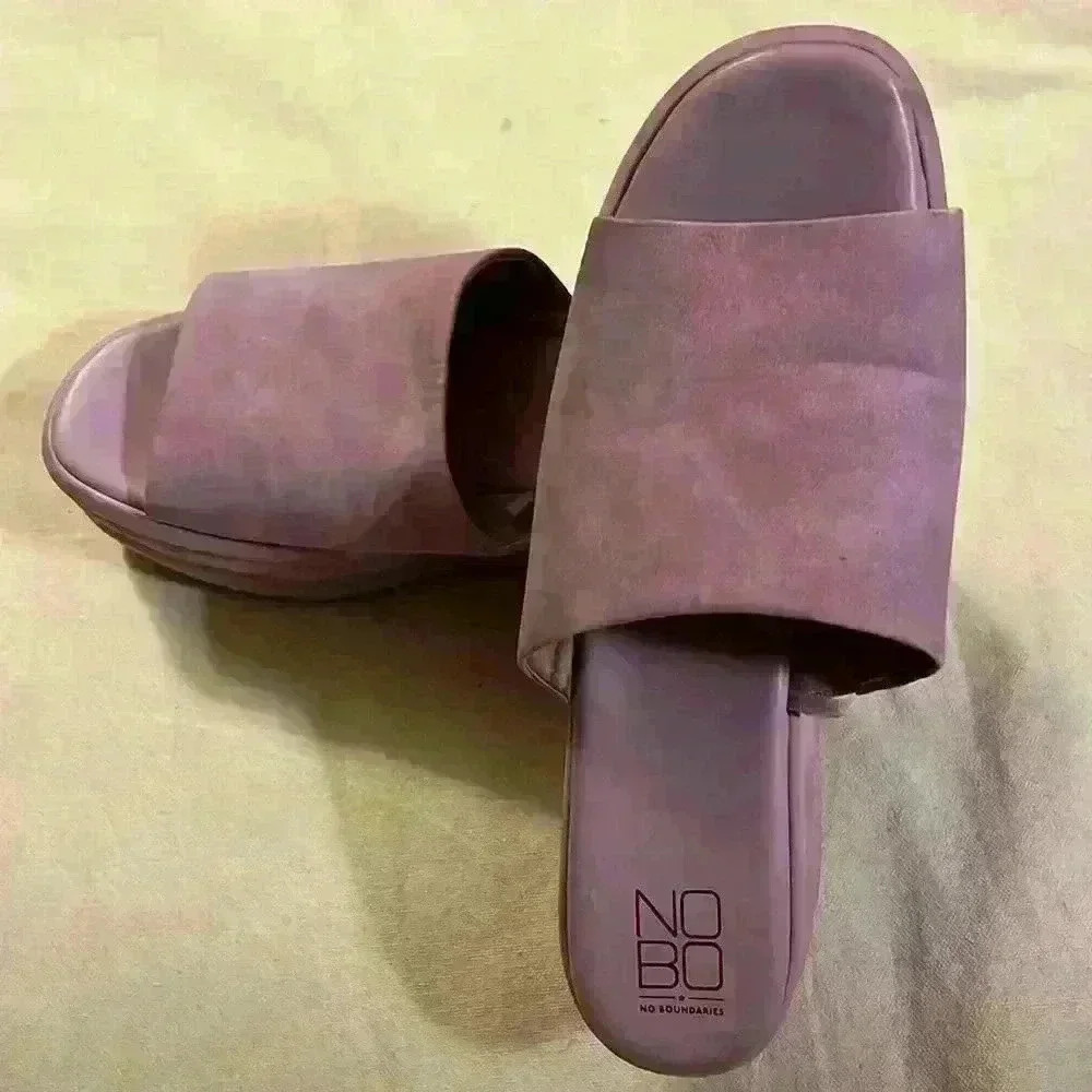 No Boundaries, purlpe platform (2.75”)clog, excellent pre owned condition size 9